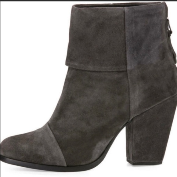 Rag and Bone grey suede Newbury boot side 9 - Picture 2 of 6